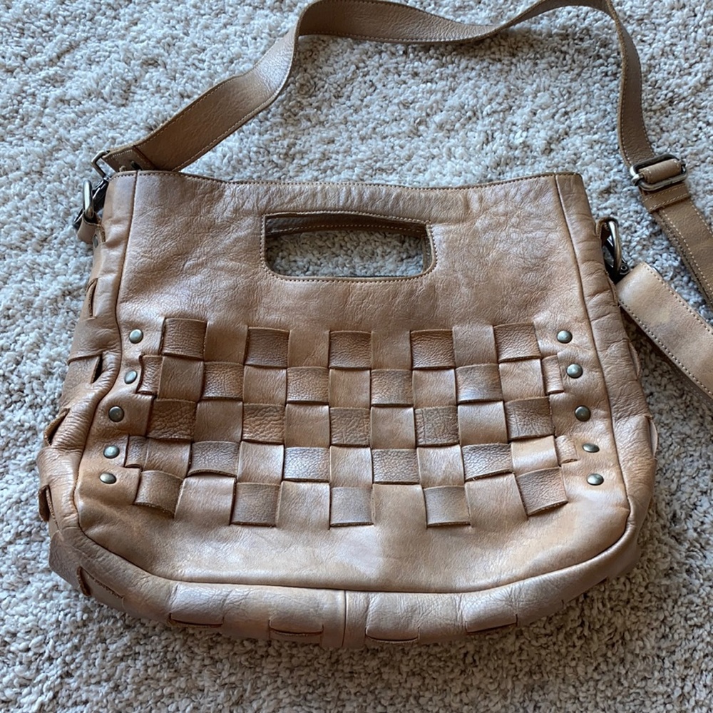 Bed Stu Orchid Leather Satchel Purse
